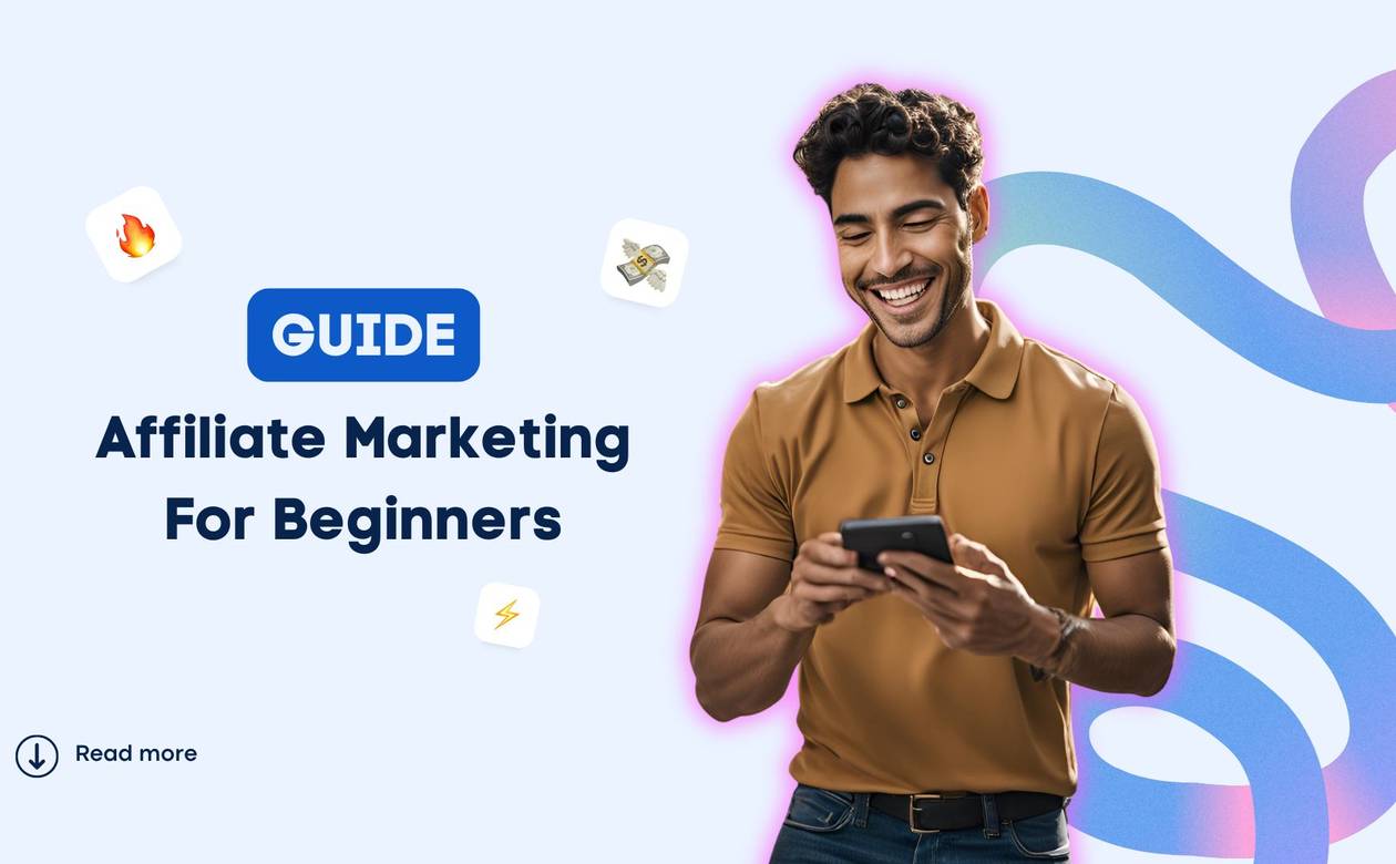 Affiliate Marketing For Beginners #1 Man looks at his phone