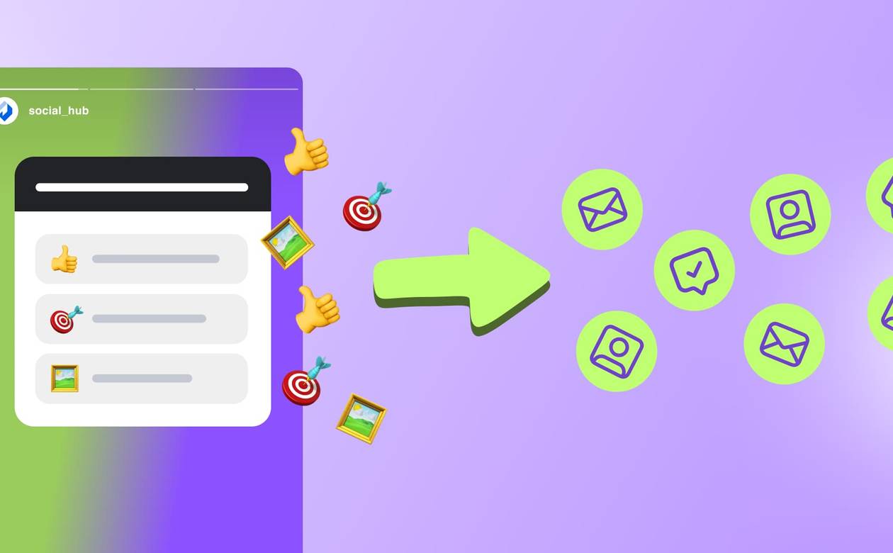 An illustration of an Instagram story generating leads.