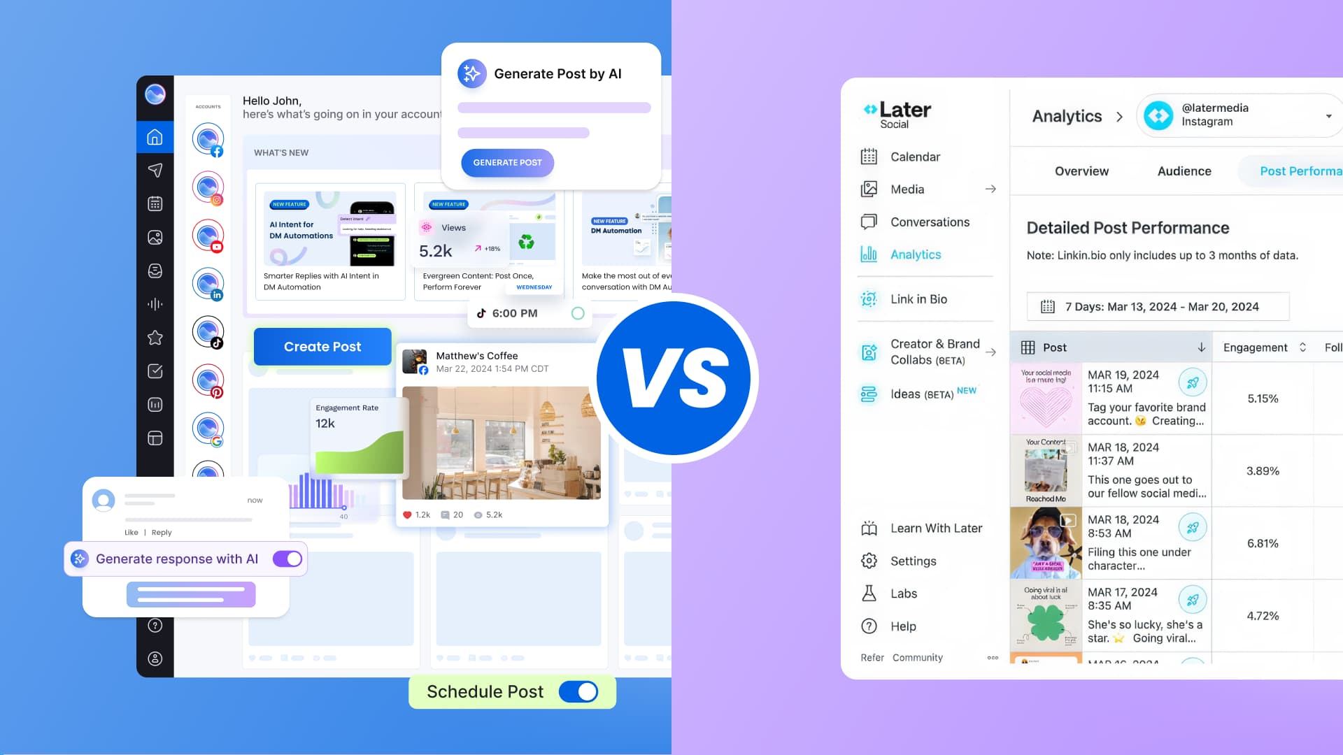 Vista Social vs. Later: Which Tool Fits Your Needs? Vista Social vs. Later: Which Tool Fits Your Needs?