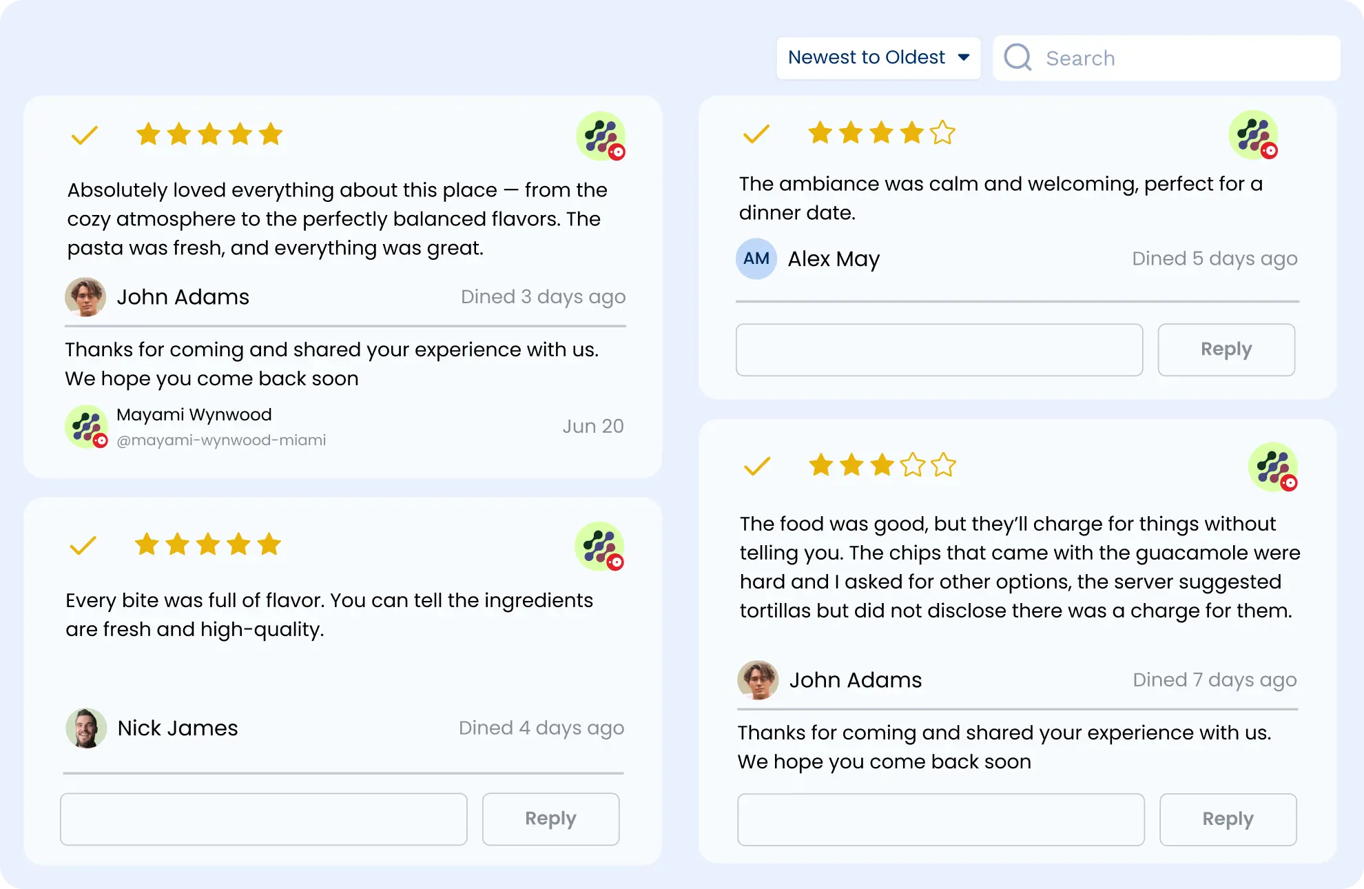 OpenTable management tools
