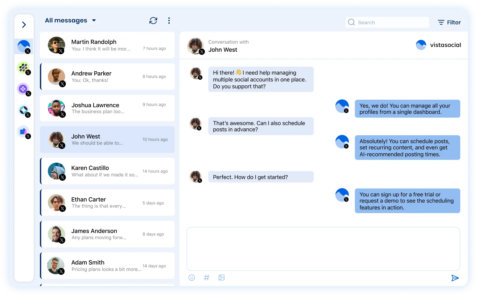 Manage X/Twitter engagement with your team