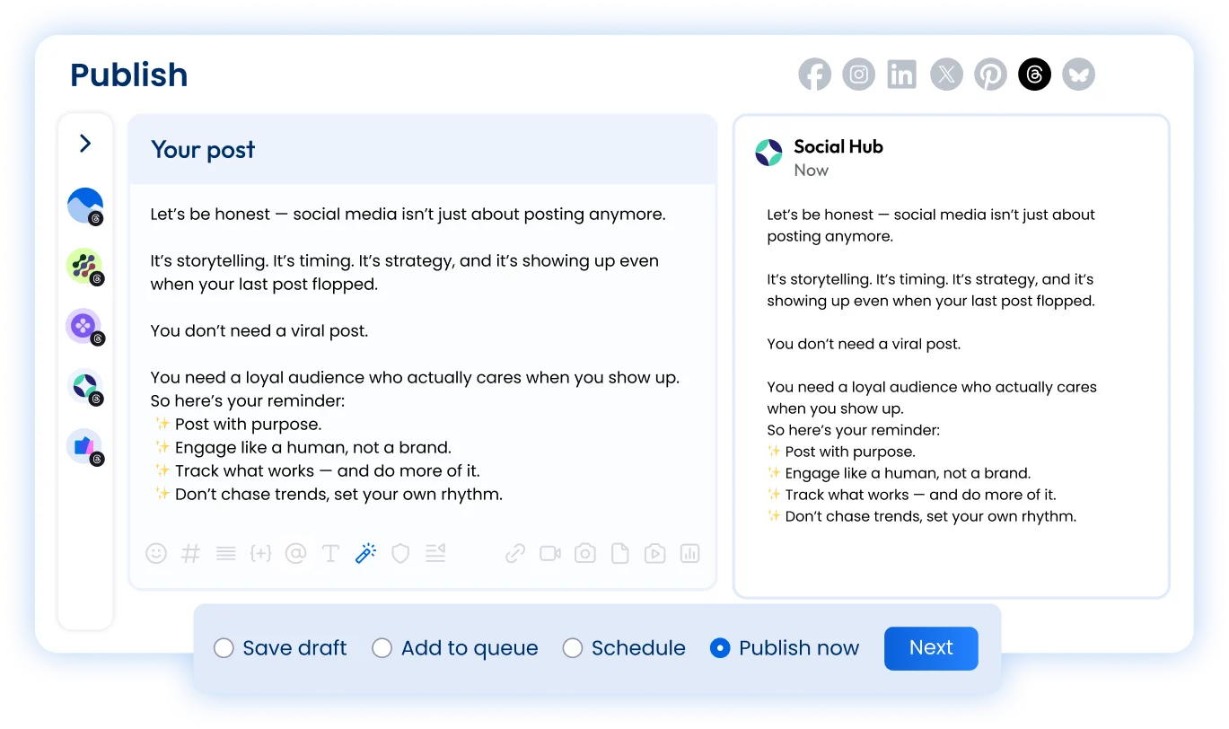 Everything you need for Threads management